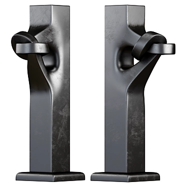 Dual-Material Sculpture Design 3D model image 1 