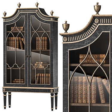 Ebanista Saville Display Cabinet 3D model image 1 