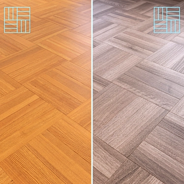 Versatile 3D Wood Flooring Model 3D model image 1 