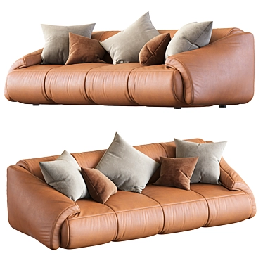 Modern London Style Sofa Bed 3D model image 1 