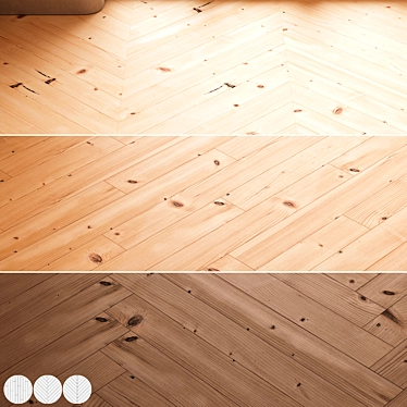 CoronaMultiMap Oak Parquet Flooring 3D model image 1 