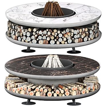 Elegant Fire Basket Design Solution 3D model image 1 