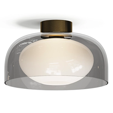 Modern Flush Mount Pendant Light 3D model image 1 