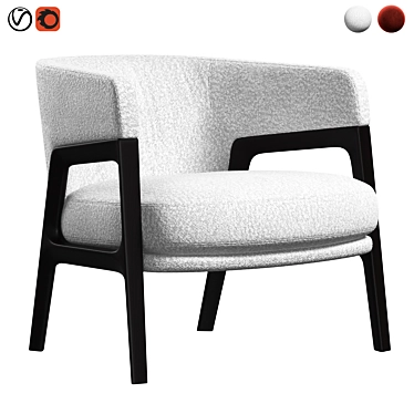  DUO Lounge Armchair by Poltrona Frau 3D model image 1 