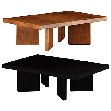 Detjer Coffee Table: Elegant Modern Design 3D model image 1 