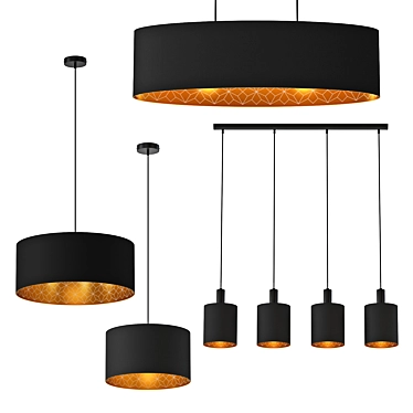 Eglo Zaragoza Pendant Light 3D model image 1 