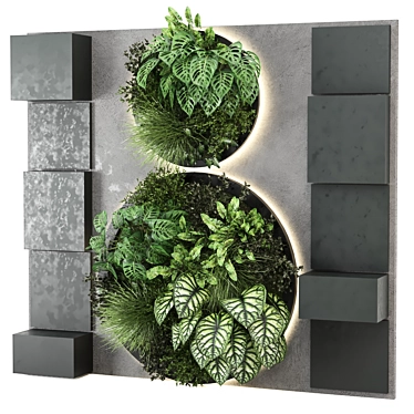 Modern Vertical Garden Set 1042 3D model image 1 