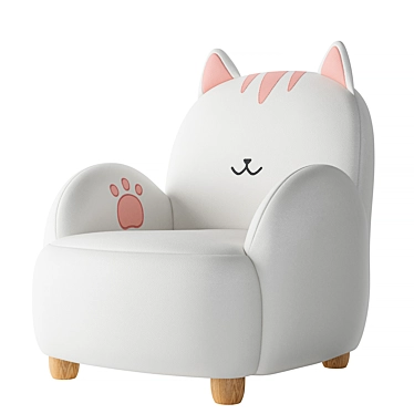 LINSY KIDS Cat Armchair Toy 3D model image 1 