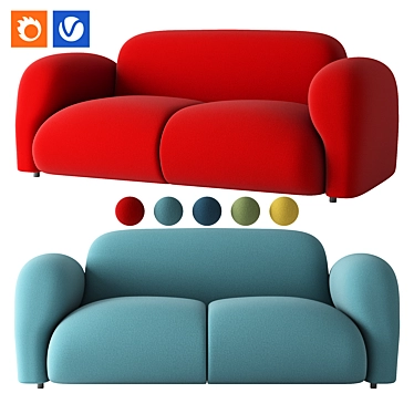 KANO Bigpang Lounge Sofa 3D model image 1 