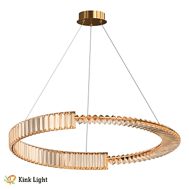 Bronze LED Pendant Light Fixture 3D model image 1 