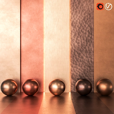 5 in 1 4k Copper Metal Pack Textures & Materials 4K - Seamless - Vol 1