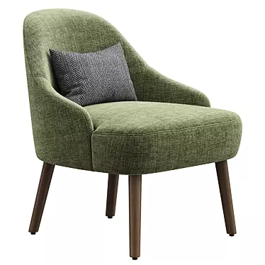 Stylish Milla Armchair, Corona Render, FBX, OBJ 3D model image 1 