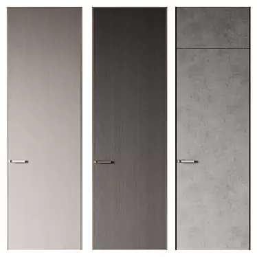 Modern Door Set 3000x900mm 3D model image 1 