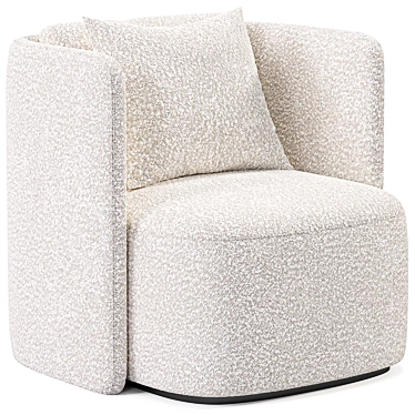 Luxury Verellen Swivel Club Chair 3D model image 1 