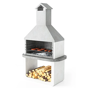  Versatile BBQ Grill Model 3D model image 1 