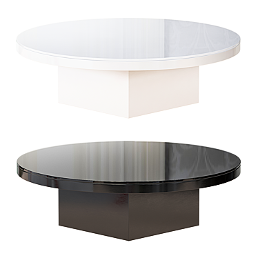 Minimalist Black Coffee Table 3D model image 1 