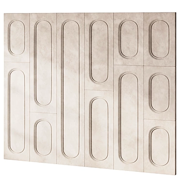 Modular Headboard Wall Panel 3D model image 1 