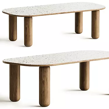 Sleek Dolmen Table for Elegance 3D model image 1 