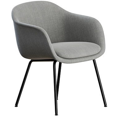 Muuto Fiber Tube Conference Chair 3D model image 1 