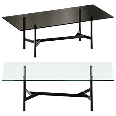 Fiam Italia AGOS Table - Modern Elegance 3D model image 1 