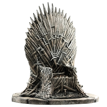 Title: Iron Throne Game Figure, Quality 3D model image 1 