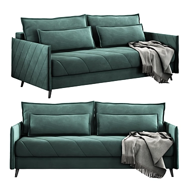 Luxurious Mercury Sofa Bed 3D model image 1 