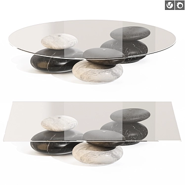 Modern Geometric Kreoo Keir Table 3D model image 1 