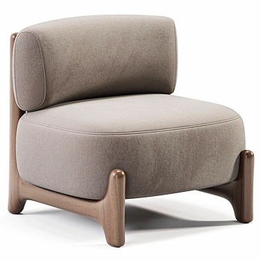 Modern Tobo Armchair: 3D Model 3D model image 1 