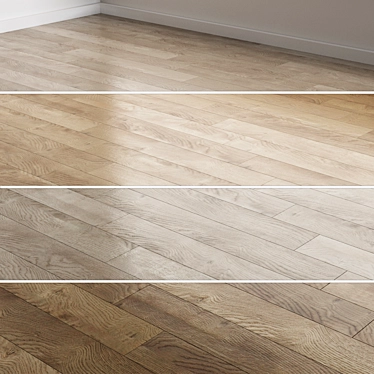 Variety Oak Flooring 3D Models 3D model image 1 