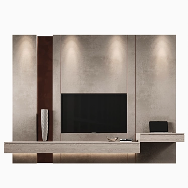 Spacious TV Wall Organizer 3D model image 1 