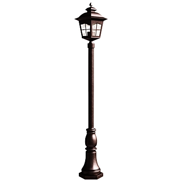 Royston Outdoor Lamp Post 3D model image 1 