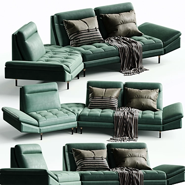 Elegant Sydney Sofa: Contemporary Comfort 3D model image 1 