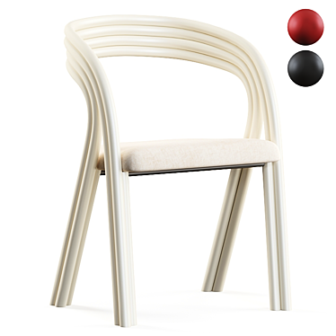 Modern Axel Enthoven Dining Chair 3D model image 1 