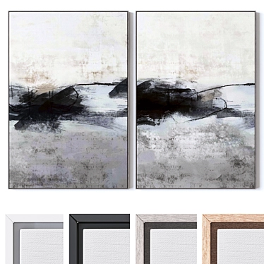 Premium Framed Wall Art Set 3D model image 1 