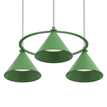 Sleek Modern Pendant Lighting 3D model image 1 