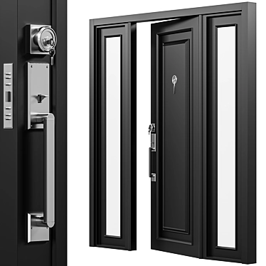 Modern Exterior Door Visualization 3D model image 1 