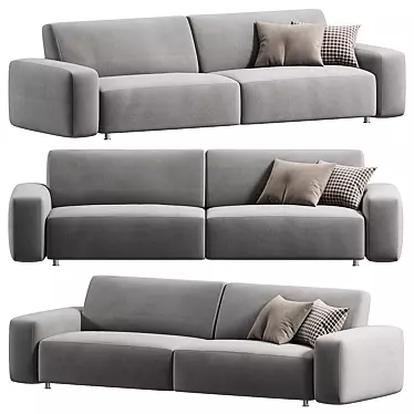 Sleek Modern CROSS Sofa Model 3D model image 1 