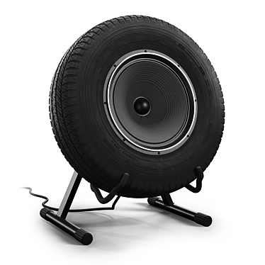 Eco-Tire Speaker: Upcycled Sound System 3D model image 1 