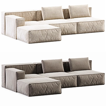 Tuodivano Chento Loft Sofa: Modern Elegance 3D model image 1 