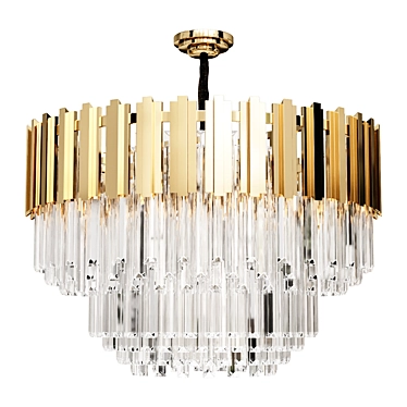 Modern Pendant Chandelier Lighting Fixture 3D model image 1 