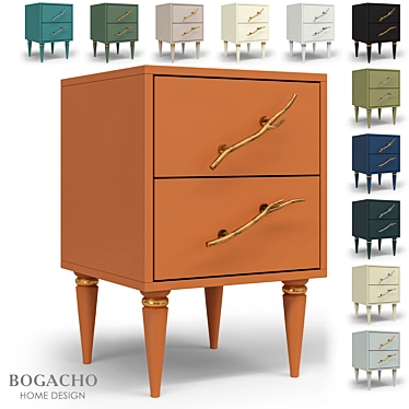 Cabinet Art Color matte with 2 drawers Classic