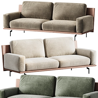 Elegant Etan Sofa by Twils 3D model image 1 