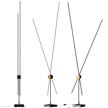 Versatile Modern Floor Lamp & Files 3D model image 1 