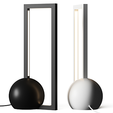 Minimalist Sculptural Desk Lamp 3D model image 1 