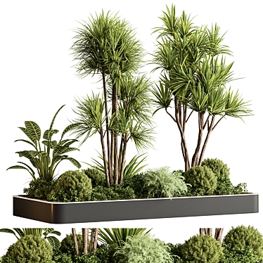 Greenery Oasis Plant Box 3D model image 1 