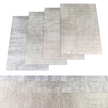  4-Piece Carpet Texture Set 3D model image 1 