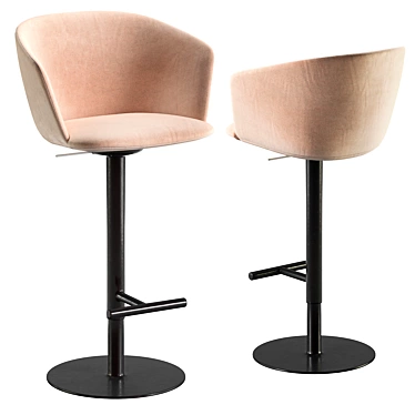 Modern Bar Chair Glove S471 3D model image 1 