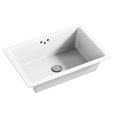 Luxury Kathryn Rectangular Bathroom Sink 3D model image 1 