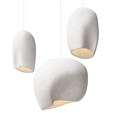 Modern Minimalist UNAI Pendant Light 3D model image 1 