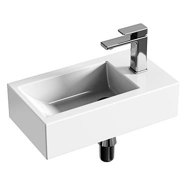 Art&Max AM-4849-L Hand Basin 3D model image 1 